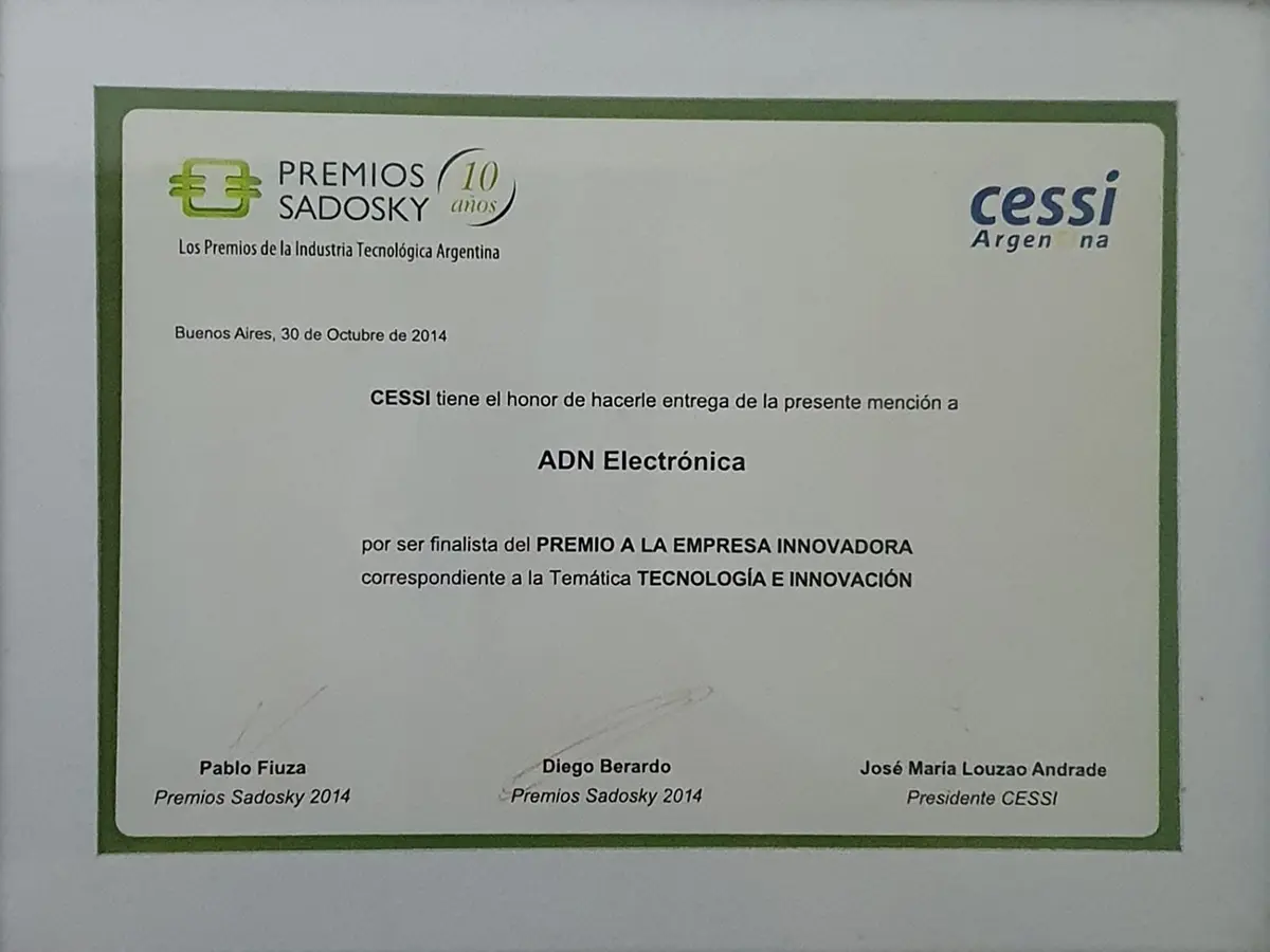 Finalista Premios Sadosky 2014